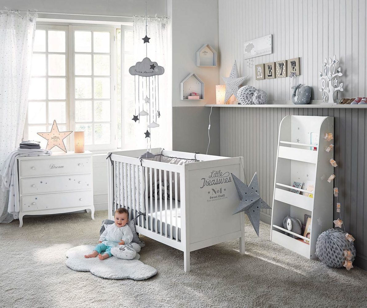 Inspiration déco #1 : nuages et étoiles pour la chambre de bébé
